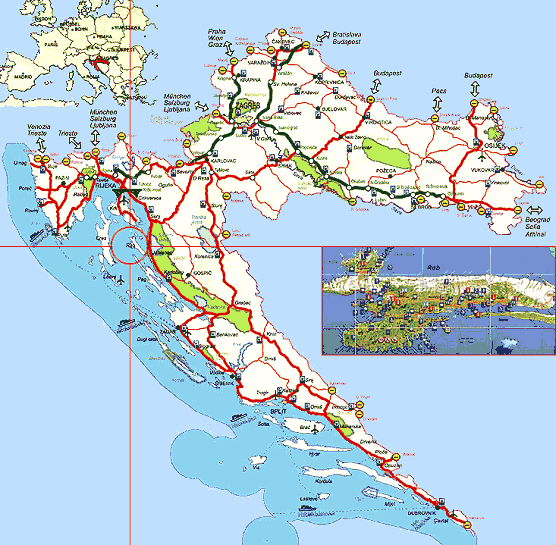 Map of Rab